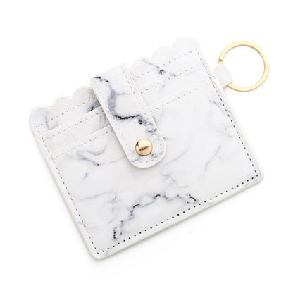 PU Leather Keychain Coin Purse Card Holder Compact Design 6