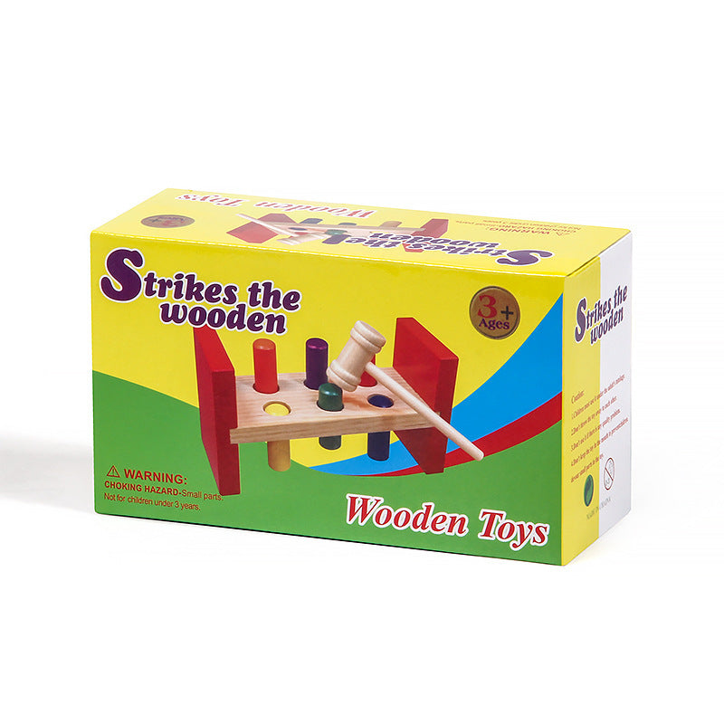 Wooden Montessori Toys Hammering Peg Wooden Educational Toy 8