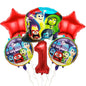 Inside Out Foil Balloon Set Kids Birthday Party Decoration 5pcs 10pcs 14