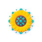 20Pcs Silicone Focal Beads Daisy Turquoise Sunflower Holding Flower 6