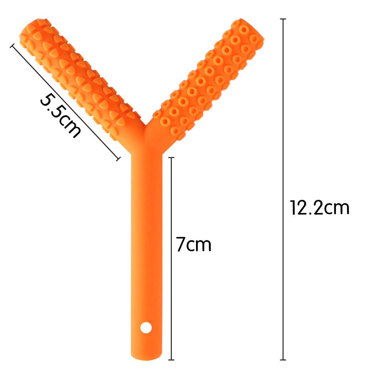 Orthodontic Y Shaped Silicone Teether Toy for Babies 11