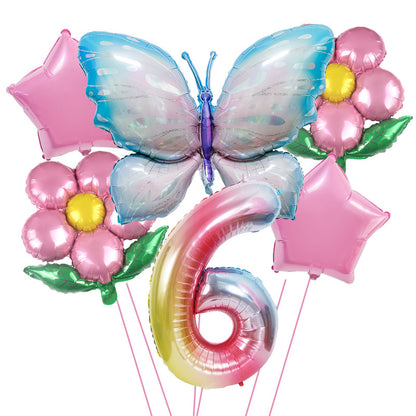 Butterfly Foil Balloon Set Birthday Party Decoration 40 Inch 26