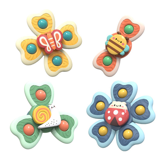 Plastic Table Suction Cup Rotation Montessori Toys