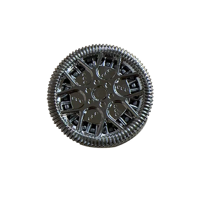 Zinc Alloy EDC Haptic Coin Metal Fidget Slider Toy 40mm Diameter 2