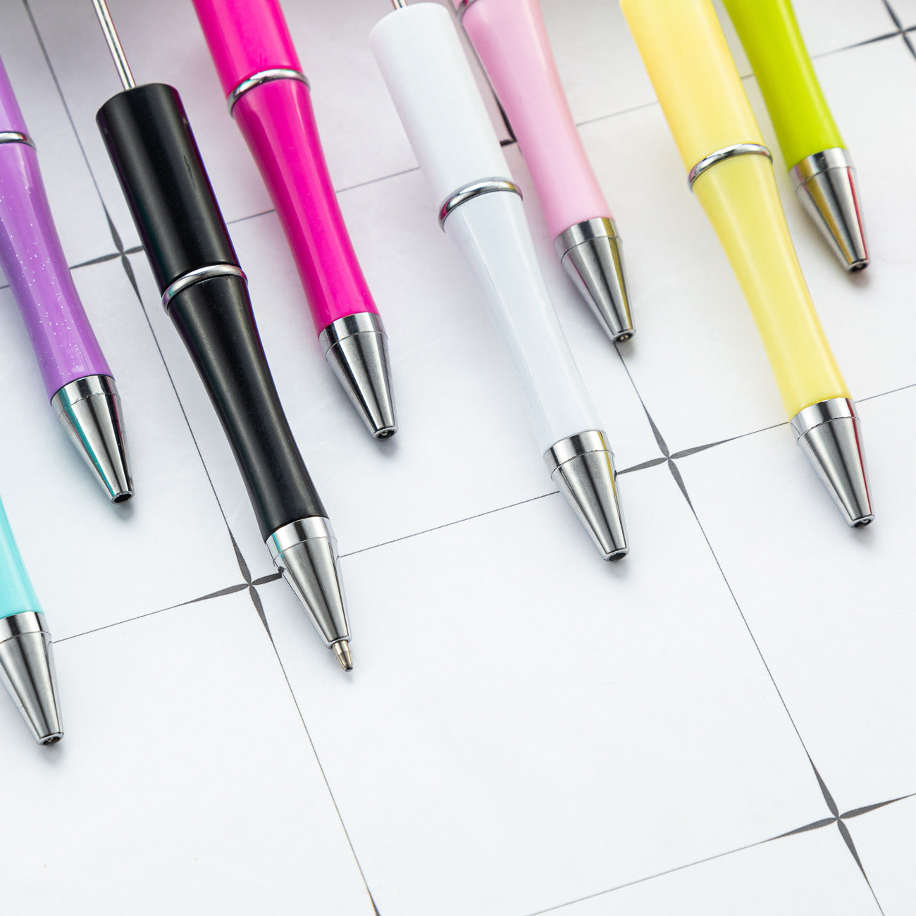 Plush Pom-pom Beadable Ballpoint Pens 15.5 x 0.8cm DIY Craft Supplies 3