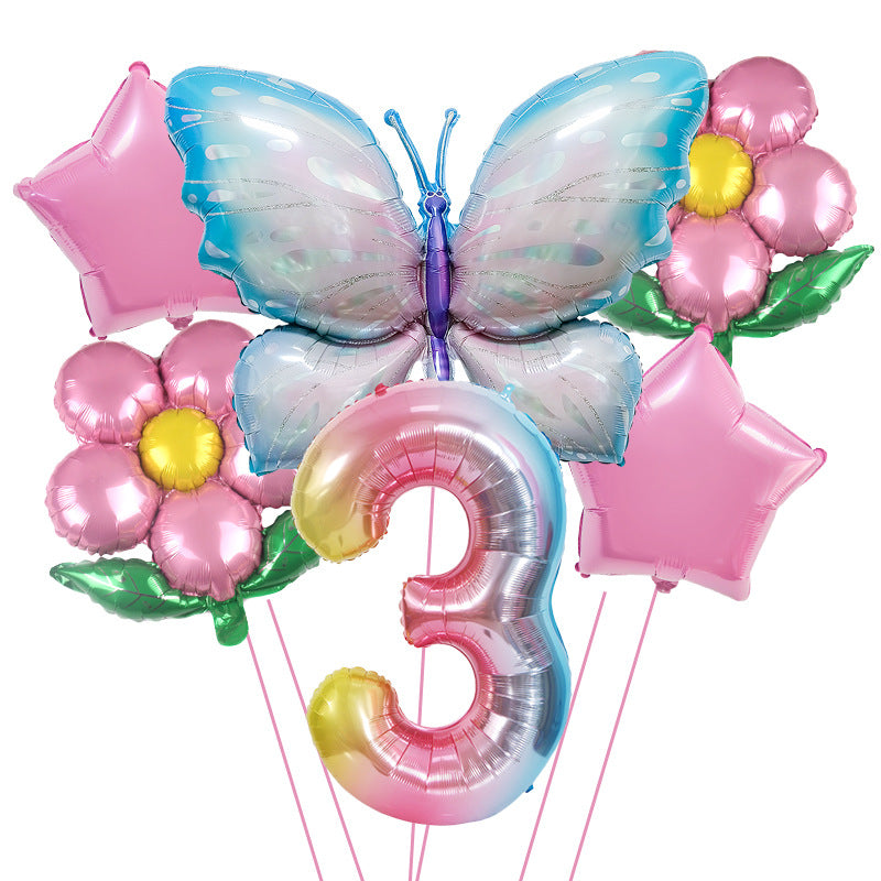 Butterfly Foil Balloon Set Birthday Party Decoration 40 Inch 23