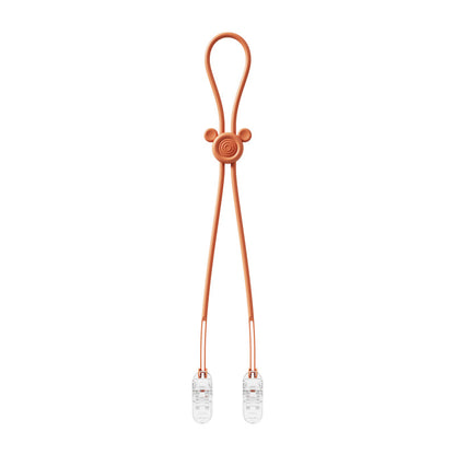 Silicone Baby Teether Anti Loss Rope with Clip 42.5cm 19