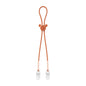 Silicone Baby Teether Anti Loss Rope with Clip 42.5cm 19