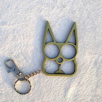 Self Defense 2 Finger Clasp Zinc Alloy Keychain Multi Functional 5