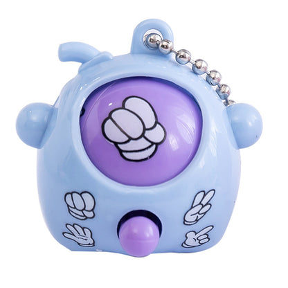 Guessing Egg Rock Paper Scissors Wind Up Toy Keychain 1pc 4