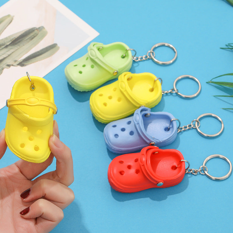 Plastic Slipper Keychain Mini Shoe Charm