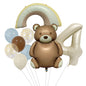 Teddy Bear Foil Balloon Set Birthday Party Decoration 20x15cm 6
