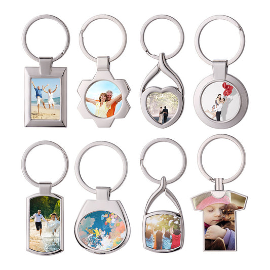 Metal Sublimation Keychain Blank for DIY Photo Customization