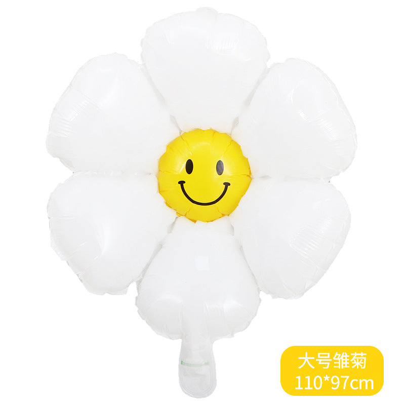 White Daisy Foil Balloons Party Decoration 50pcs 11