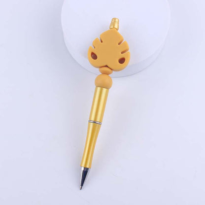 Flower Silicone Beaded Pens Handmade Novelty Ballpoint Pens Gift 13