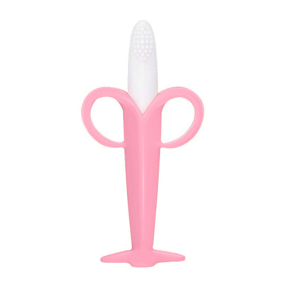 Silicone Banana Shape Teething Toy with Suction Cup for Baby 10