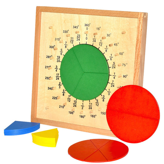Wooden Montessori Toys Circular Score Plate Educational Toy