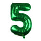 Medium Number Foil Balloons 32 Inch Aluminum 5pcs 51