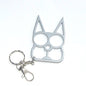 Self Defense 2 Finger Clasp Zinc Alloy Keychain Multi Functional 9