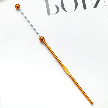 Beadable Crochet Hooks Metal DIY Craft Tool 3.0mm-6.0mm Sizes 6