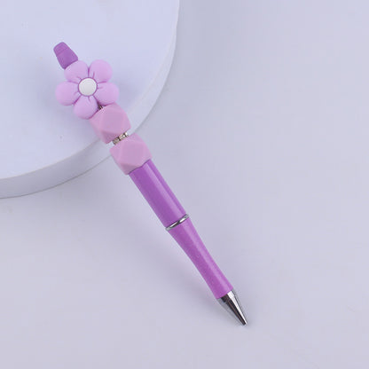Flower Silicone Beaded Pens Handmade Office School Supplies Gift 8