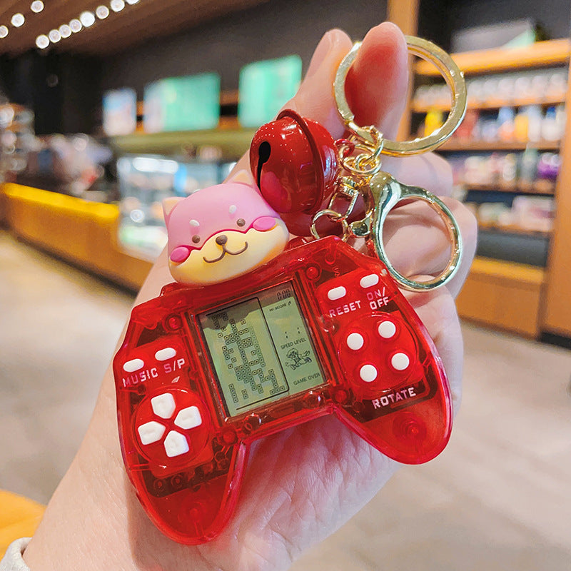 Cartoon Mini Game Machine Plastic Keychain Creative Toy Charm 6