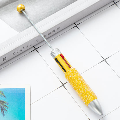 4 In 1 Beadable Ballpoint Pen Plastic DIY Four Color Sugar Craft 21