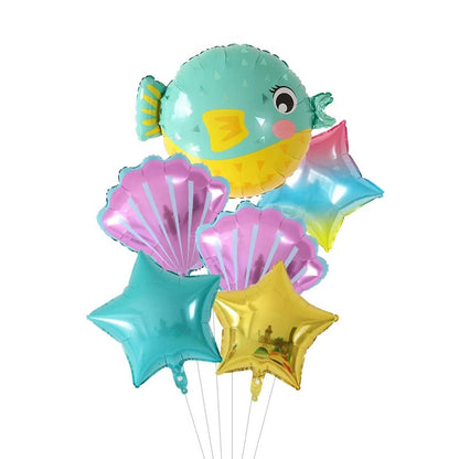 Ocean Animal Theme Foil Balloon Set Birthday Party Decoration 5