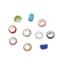 50pcs 12mm 3-Row Large Hole Rhinestone Spacer Beads DIY Jewelry Making