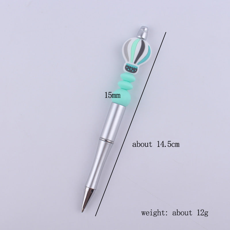 Hot Air Balloon Silicone Beaded Pens Handmade Office School Supplies 5