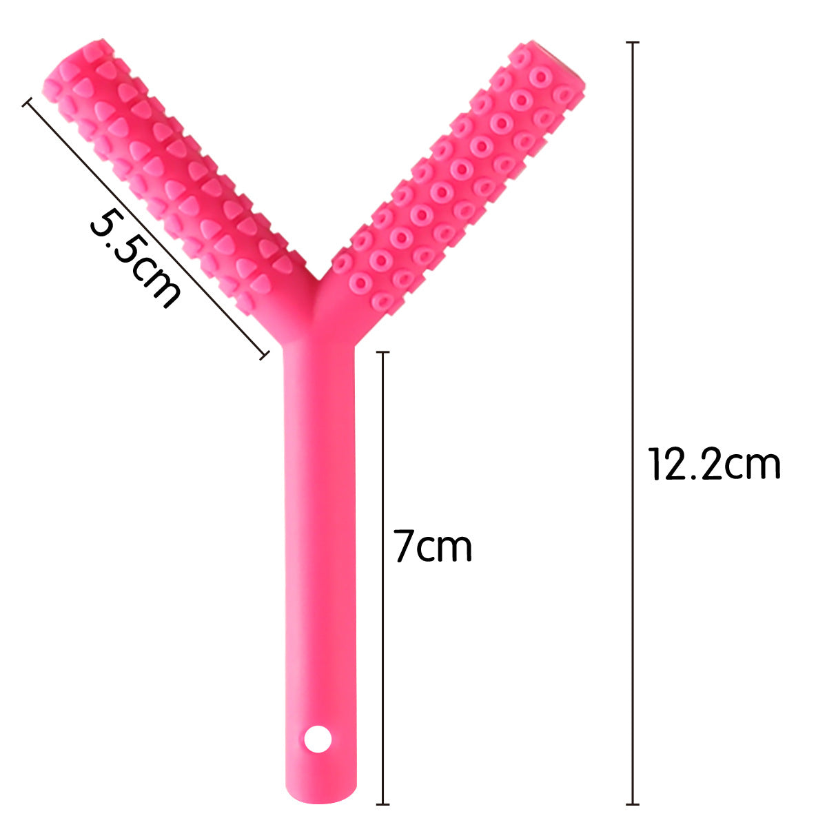 Orthodontic Y Shaped Silicone Teether Toy for Babies 6