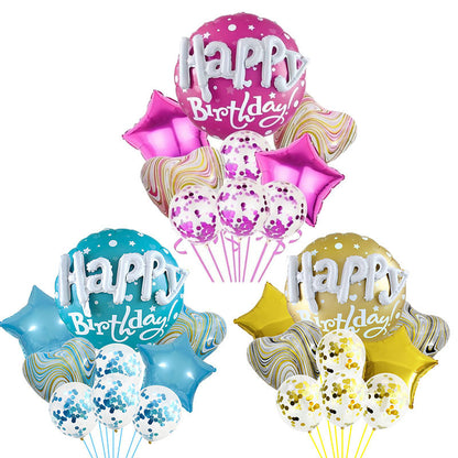 Happy Letter Foil Balloon Set Birthday Party Decoration 22 Inch 3