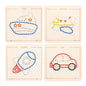 Wooden Rope Embroidery Montessori Toys Early Education 19.8cm 6