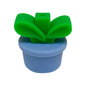 20Pcs Silicone 3D Focal Beads Flowerpot Grass With Leaf Detail 13