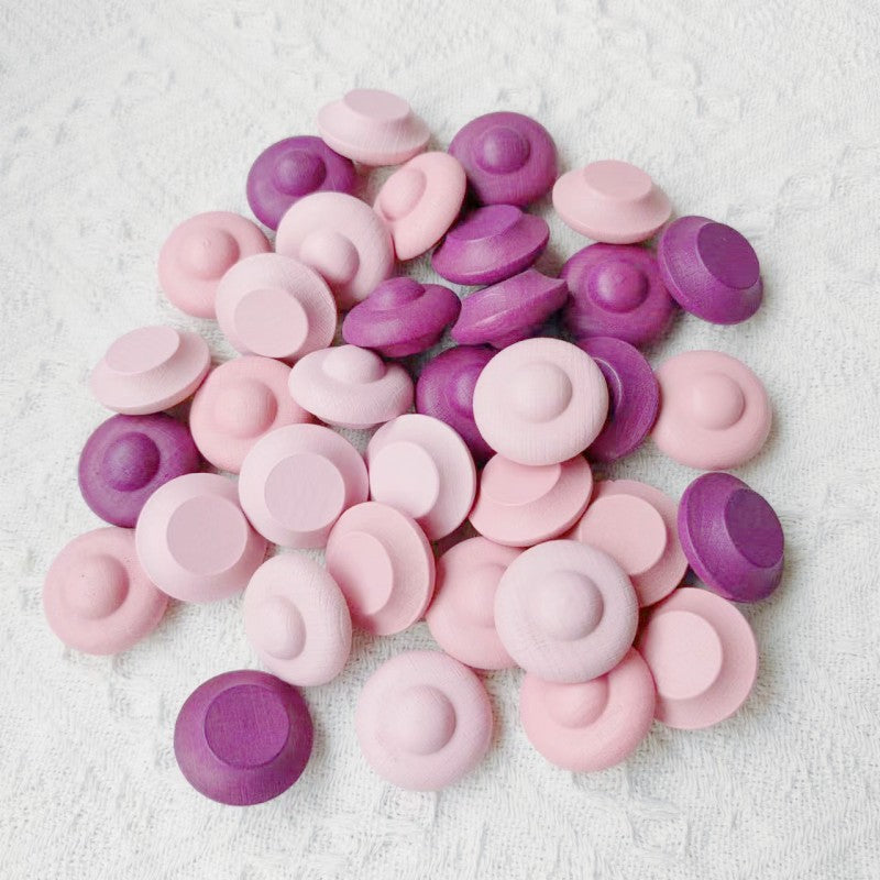 Small Beech Wood Building Blocks Educational Toy 36pcs 11