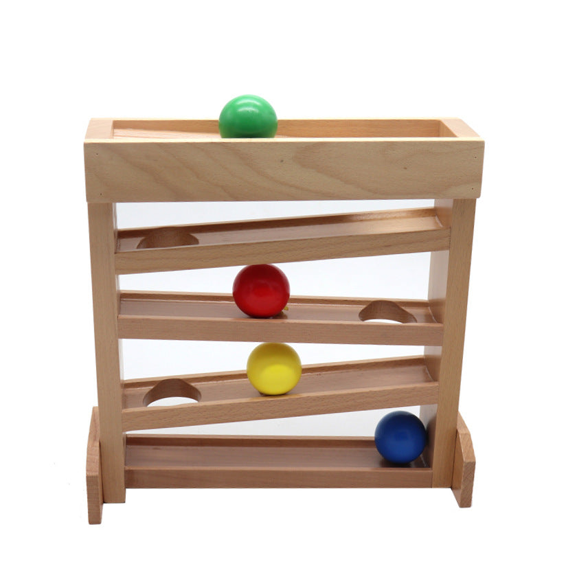 Wooden Marble Run Educational Vision Tracker Toy