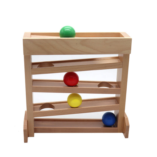 Wooden Marble Run Educational Vision Tracker Toy