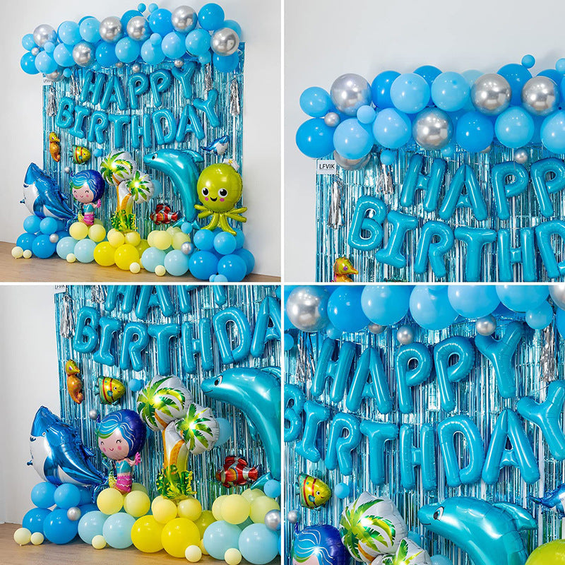 Marine Animal Foil Balloon Set Birthday Party Decoration 3