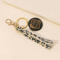 Western Wooden Mama Tassel Keychain Metal Accessory 12