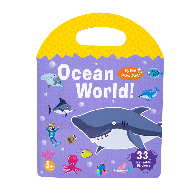 Portable Educational Sticker Book Flat Puzzle Toy Paper Material 6