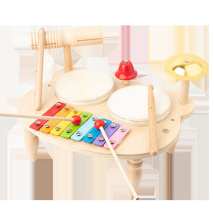 Wooden Percussion Instrument Montessori Toys Musical Instrument Table 4
