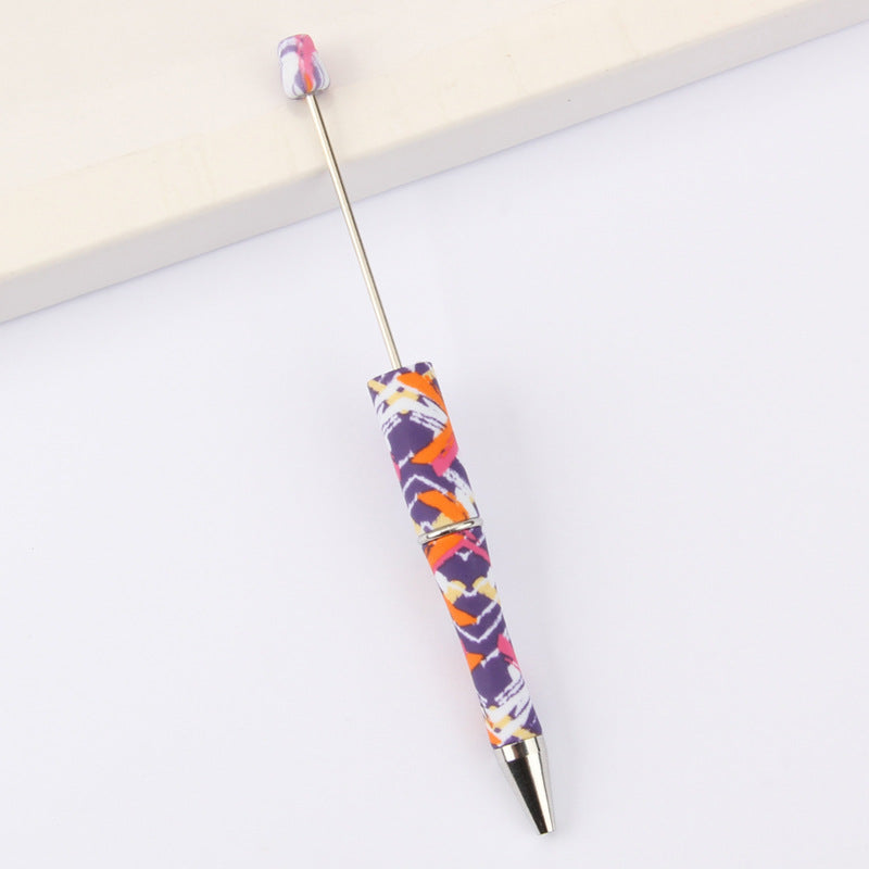 Printed Pattern Beadable Ballpoint Pens DIY Craft Supplies 18