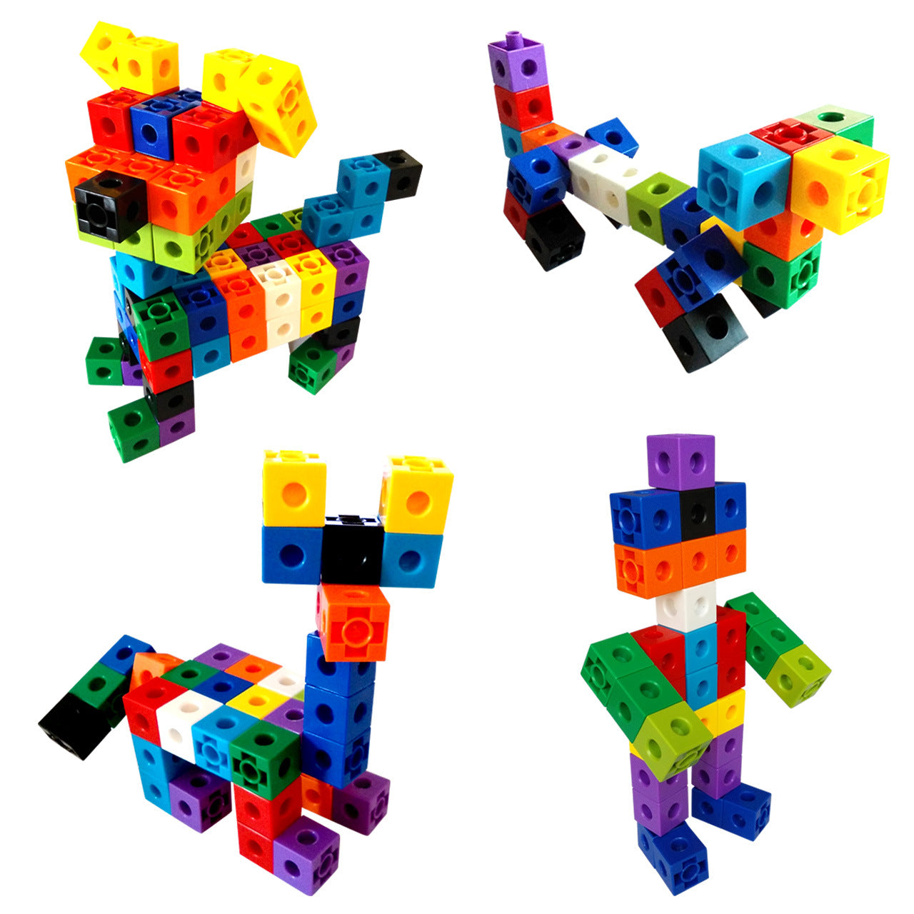 Plastic Montessori Toys Cube Blocks Educational Toy Set 4