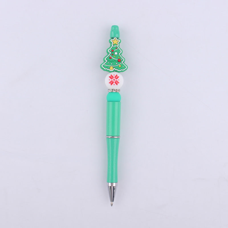 Christmas Silicone Beaded Pens Santa Claus Snowman Tree Holiday Gift 10