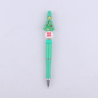 Christmas Silicone Beaded Pens Santa Claus Snowman Tree Holiday Gift 10