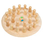 Wooden Memory Chess Educational Toy with Colored Dice