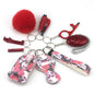 Outdoor Self Defense Alarm Whistle Pompom Keychain 10 Pack 11