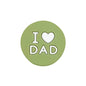 20pcs Silicone Focal Beads I Love Dad Printed Text 9