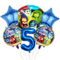 Inside Out Foil Balloon Set Kids Birthday Party Decoration 5pcs 10pcs 27