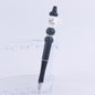 Black Cup Silicone Beaded Pens Handmade Novelty Pen Gift 8